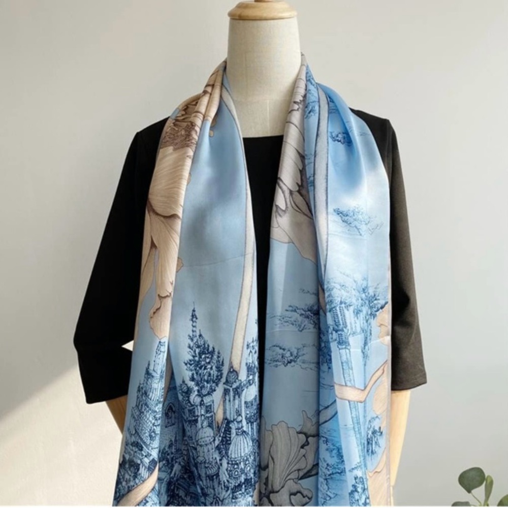 Silky scarf